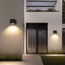 Goeco LED Wall Light, Outdoor/Indoor IP65, 5 W 3000 K, for Garden, Garage in Black - thumbnail 4