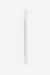 Homescapes Silver Metal Wall Thermometer, 45 cm - thumbnail 3