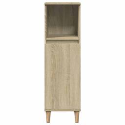 Berkfield Home Durable 3 Piece Bathroom Furniture Set Sonoma Oak Engineered Wood in Light Tan - thumbnail 7