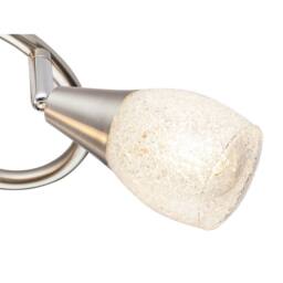 Netlighting Franziska Ceiling Spotlight Clusters Nickel Matt Glass Shade 3x E14 in Grey - thumbnail 5