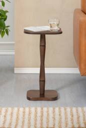 MH London Solid Mango Wood Free-Form Side Table, Accent End Table - Jasmine in Brown - thumbnail 2