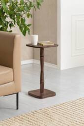 MH London Solid Mango Wood Free-Form Side Table, Accent End Table - Jasmine in Brown - thumbnail 7