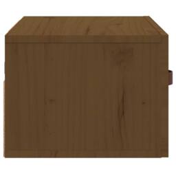 Berkfield Home Wall-mounted Bedside Cabinet Honey Brown 40x29.5x22 cm - thumbnail 6