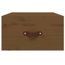 Berkfield Home Wall-mounted Bedside Cabinet Honey Brown 40x29.5x22 cm - thumbnail 5