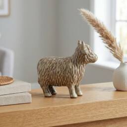 Garden Greatness Chic Glazed Highland Cow Ornament - Size: 1 Pack - thumbnail 2