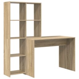 Berkfield Home with Shelf with Storage Sonoma oak Engineered wood in Brown - thumbnail 2