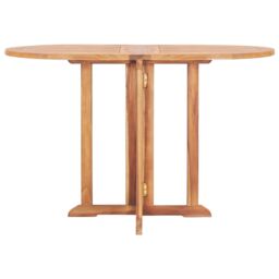 Berkfield Home 5 Piece Folding Outdoor Dining Set Solid Teak Wood in Brown - thumbnail 3