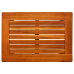 Berkfield Home Decorative Garden Coffee Table 50x35x36 cm Solid Acacia Wood in Brown - Size: 50 x 35 x 36 cm - thumbnail 4