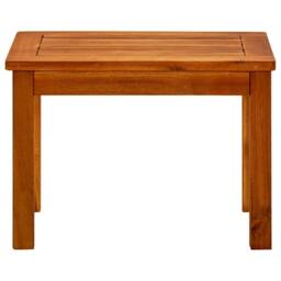 Berkfield Home Decorative Garden Coffee Table 50x35x36 cm Solid Acacia Wood in Brown - Size: 50 x 35 x 36 cm - thumbnail 3