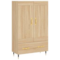 Berkfield Home Highboard Sonoma Oak 69.5x31x115 cm Engineered Wood in Brown - thumbnail 3
