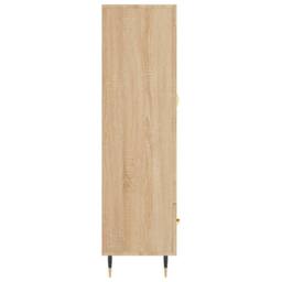 Berkfield Home Highboard Sonoma Oak 69.5x31x115 cm Engineered Wood in Brown - thumbnail 7