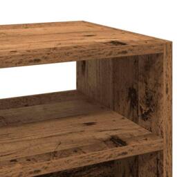Berkfield Home Console Table Old Wood 78x30x80 cm Engineered Wood in Brown - Size: 78 x 30 x 80 cm - thumbnail 7