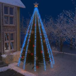 Berkfield Home Tree Lights with 500 LEDs Blue 500 cm Indoor Outdoor - thumbnail 1