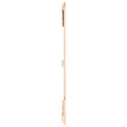 Berkfield Home Wall Headboard 127.5x3x110 cm Solid Wood Pine in Light Brown - thumbnail 5