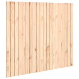Berkfield Home Wall Headboard 127.5x3x110 cm Solid Wood Pine in Light Brown - thumbnail 1