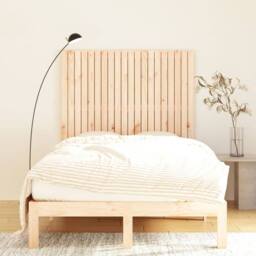 Berkfield Home Wall Headboard 127.5x3x110 cm Solid Wood Pine in Light Brown - thumbnail 3