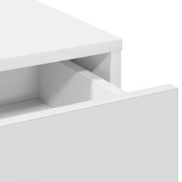 Berkfield Home White Dressing Table with Drawers - 50x41x140 cm - Size: 50 x 41 x 140 cm - thumbnail 8