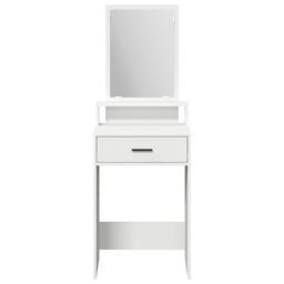 Berkfield Home White Dressing Table with Drawers - 50x41x140 cm - Size: 50 x 41 x 140 cm - thumbnail 5