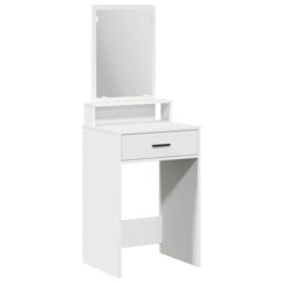 Berkfield Home White Dressing Table with Drawers - 50x41x140 cm - Size: 50 x 41 x 140 cm - thumbnail 2