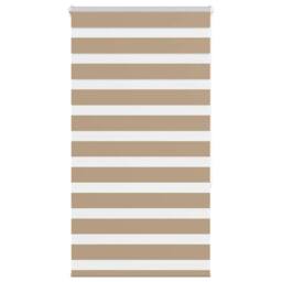 Berkfield Home Zebra Blind Sand Brown 75x150 cm Fabric Width 70.9 cm Polyester in Tan