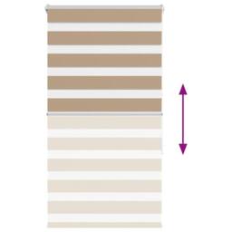 Berkfield Home Zebra Blind Sand Brown 75x150 cm Fabric Width 70.9 cm Polyester in Tan - thumbnail 5