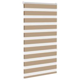 Berkfield Home Zebra Blind Sand Brown 75x150 cm Fabric Width 70.9 cm Polyester in Tan - thumbnail 3