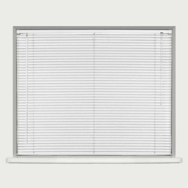 Blinds Outlet PVC Venetian Blind 25mm slats in White - Size: 90 cm width x 150 cm drop - image 1