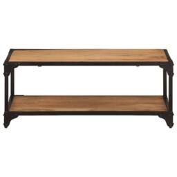 Berkfield Home Coffee Table 90x45x35 cm Solid Acacia Wood in Brown - Size: 90 x 45 x 35 cm - thumbnail 1