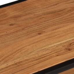 Berkfield Home Coffee Table 90x45x35 cm Solid Acacia Wood in Brown - Size: 90 x 45 x 35 cm - thumbnail 5