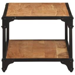 Berkfield Home Coffee Table 90x45x35 cm Solid Acacia Wood in Brown - Size: 90 x 45 x 35 cm - thumbnail 3