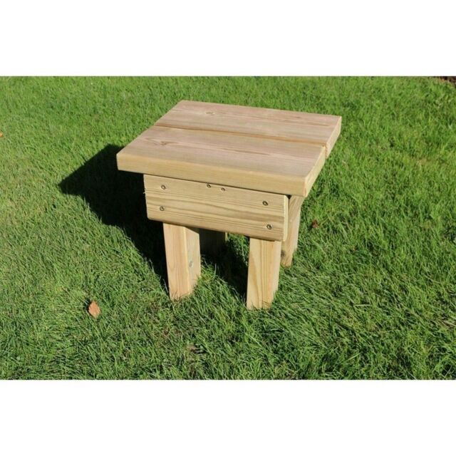 Churnet Valley Garden Furniture Ltd Pressure Treated Footstool/Foot Rest - Timber - Fully Assembled in Brown - image 1