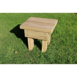 Churnet Valley Garden Furniture Ltd Pressure Treated Footstool/Foot Rest - Timber - Fully Assembled in Brown - thumbnail 1