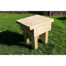 Churnet Valley Garden Furniture Ltd Pressure Treated Footstool/Foot Rest - Timber - Fully Assembled in Brown - thumbnail 3