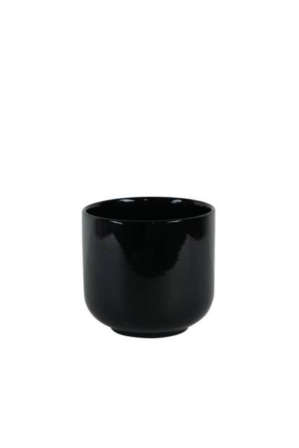 KDMD Hortus Havana Glossy Black Ceramic Pot 16cm 2 Pack - image 1