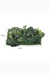 H&O Direct 60cm L x 40cm W Artificial Green Plants Wall Hedge - Size: 60 cm L x 40 cm W - thumbnail 6