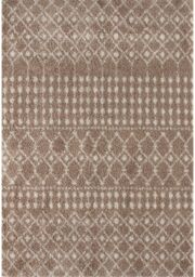 THE RUGS Soft Moroccan Diamond Shaggy Rugs & Runners Beige Ivory Living Room - Size: 60 cm x 110 cm - thumbnail 2