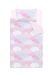 Catherine Lansfield 'Soft as a Cloud' Duvet Cover Set in Pink - Size: Double - thumbnail 5