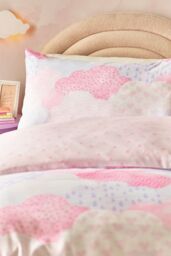Catherine Lansfield 'Soft as a Cloud' Duvet Cover Set in Pink - Size: Double - thumbnail 3