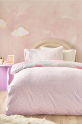 Catherine Lansfield 'Soft as a Cloud' Duvet Cover Set in Pink - Size: Double - thumbnail 2