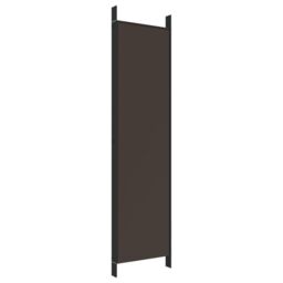 Berkfield Home 5-Panel Room Divider Brown 250x200 cm Fabric - thumbnail 6