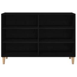 Berkfield Home Stylish Black Oak Sideboard 103.5x35x70 cm Made of Engineered Wood - thumbnail 6