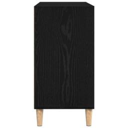 Berkfield Home Stylish Black Oak Sideboard 103.5x35x70 cm Made of Engineered Wood - thumbnail 7
