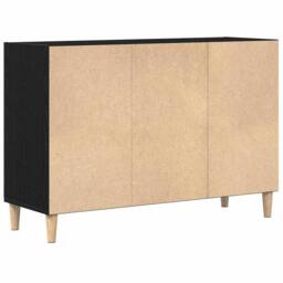 Berkfield Home Stylish Black Oak Sideboard 103.5x35x70 cm Made of Engineered Wood - thumbnail 5