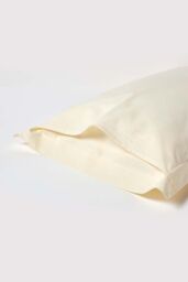 Homescapes Egyptian Cotton Oxford Pillowcase 200 TC, King Size in Cream - thumbnail 3
