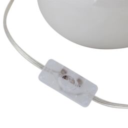 First Choice Lighting Tuscan - White Ceramic Lamp with Burgundy Fern Shade - thumbnail 4