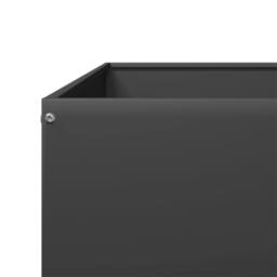 Berkfield Home Garden Raised Bed Black 100x100x25 cm Steel - Size: 100 x 100 x 25 cm - thumbnail 7