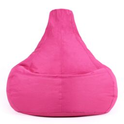 icon Recliner Indoor Outdoor Bean Bag Khaki Bean Bag Chair in Pink - thumbnail 4