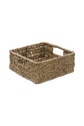 JVL Seagrass Set Of 3 Square Storage Baskets in Natural - thumbnail 5
