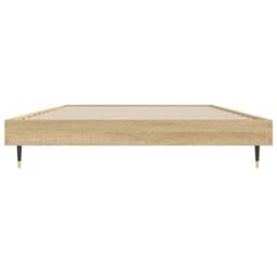 Berkfield Home Bed Frame Sonoma Oak 100x200 cm Engineered Wood in Brown - thumbnail 6