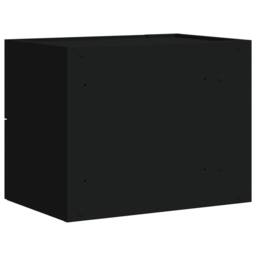 Berkfield Home Decorative Wall-mounted Bedside Cabinets 2 pcs Black 45x30x35 cm - Size: 45 x 30 x 35 cm - thumbnail 7